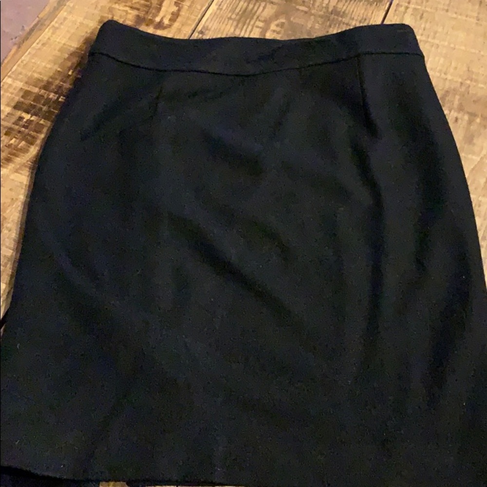 Banana Republic black wool, lined, gold zip size 8